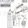 Bristan 1901 Bidet Mixer Pop-Up Waste Tap Spares